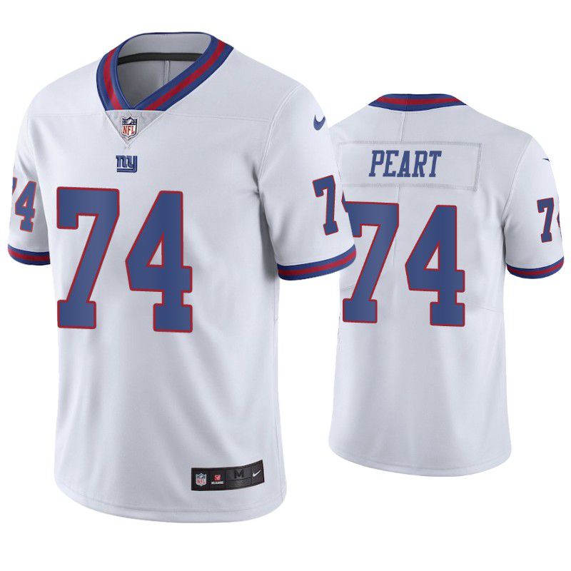 Men New York Giants #74 Matt Peart Nike White Color Rush Limited NFL Jersey